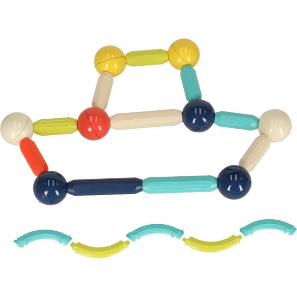 Klocki magnetyczne dla małych dzieci 64el.