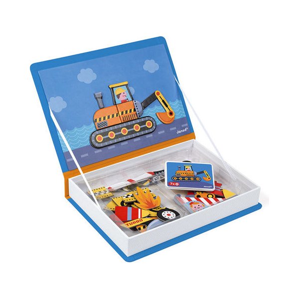 Magnetyczna układanka Magnetibook Janod - Pojazdy