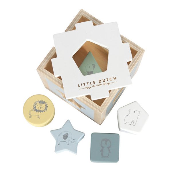 Sorter kształtów Zoo Little Dutch - błękitny