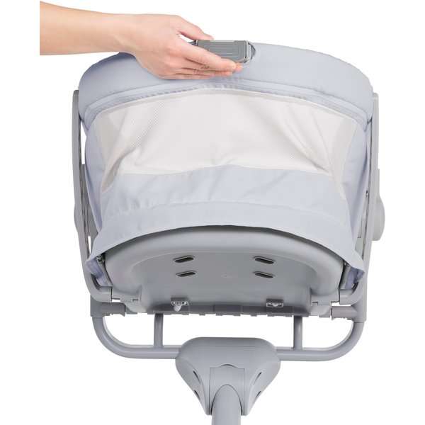 Leżaczek krzesełko Baby Hug Air 6w1 z tacą i okryciem - stone