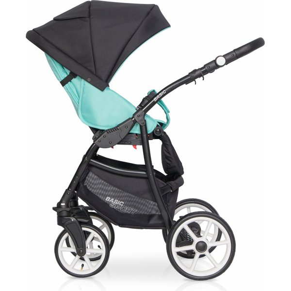 Wózek dziecięcy 2w1 z funkcją bujania Basic Sport Riko - Ceramic Green