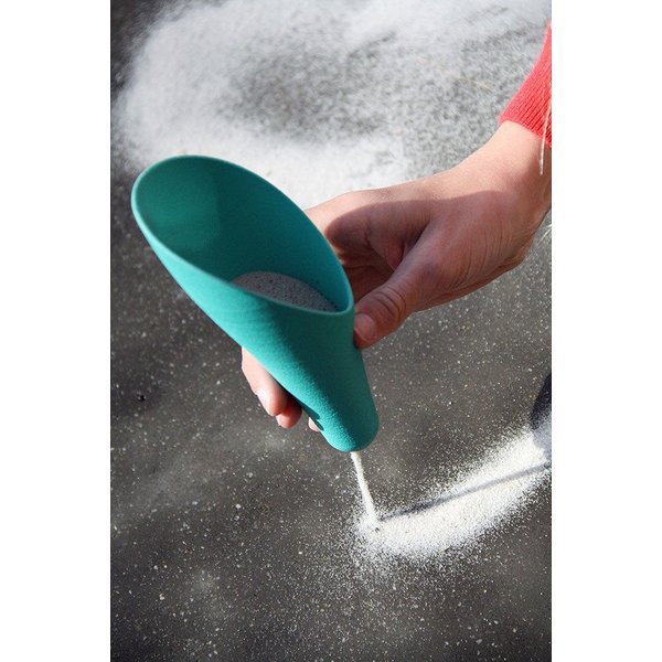 Zestaw 2 łopatek wielofunkcyjnych z piłeczką Cuppi Quut - Green, yellow, cherry