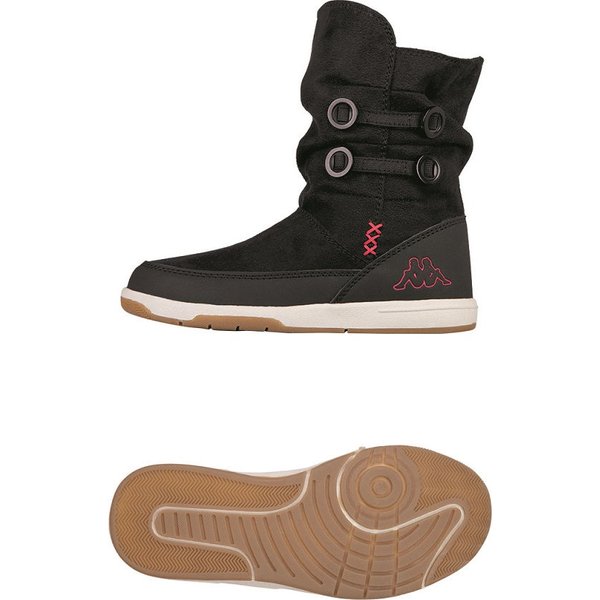Buty dziecięce, śniegowce Cream Kappa - black/pink