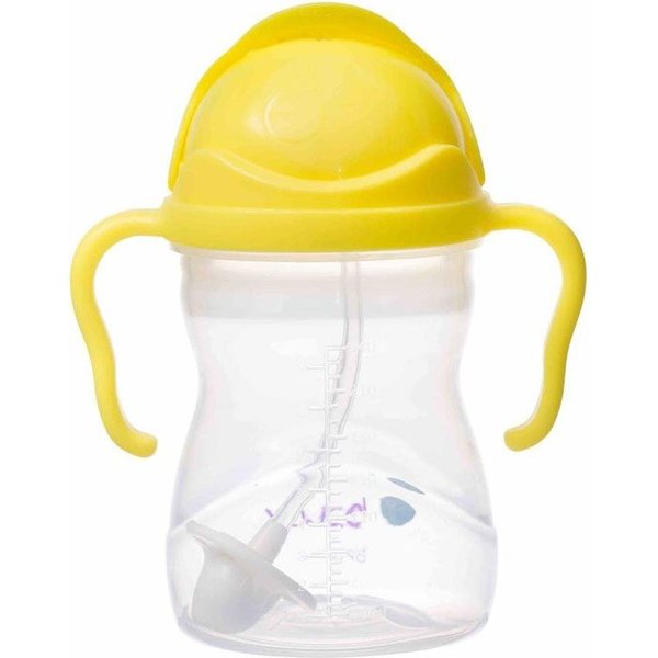 Innowacyjny niekapek bidon z obciążoną słomką 240ml B.Box - Cytrynowy