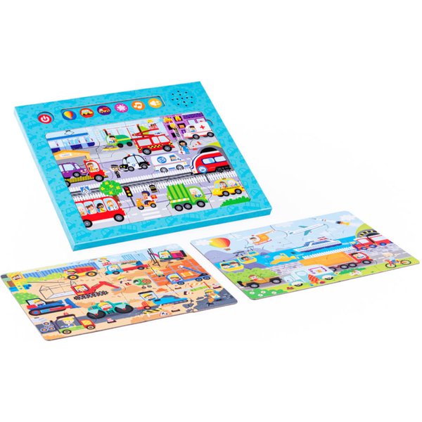 Puzzle Dźwięki wokół nas pojazdy Dumel Discovery