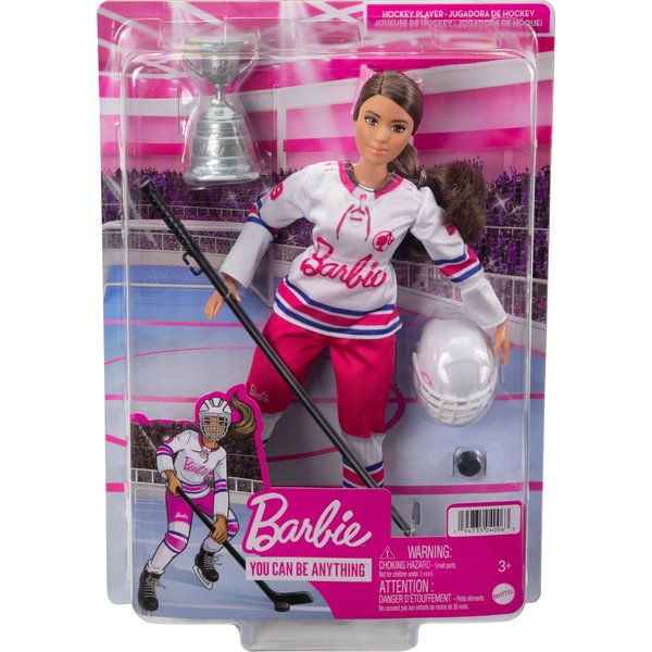 Barbie lalka sporty zimowe Mattel - hokeistka alpejska