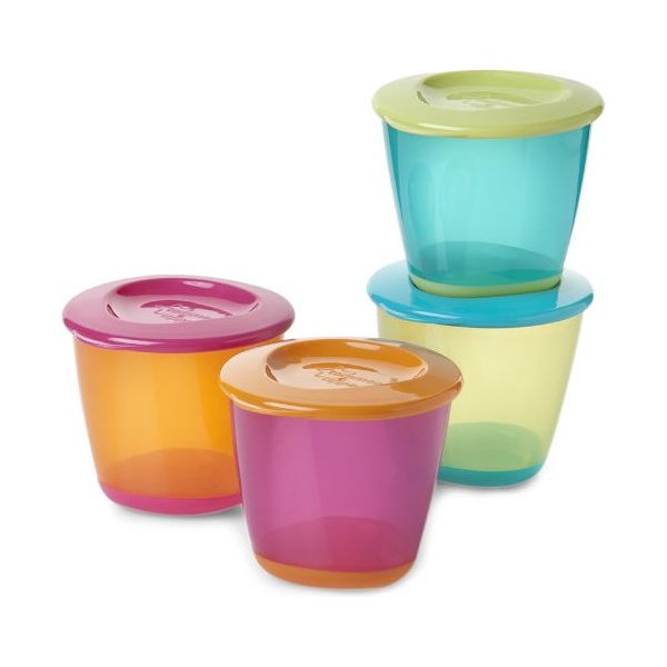 Pojemniki na pokarm 2 sztuki Tommee Tippee - pomarańczowy/różowy