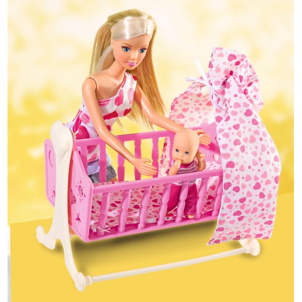 Steffi lalka mama z dzieckiem Simba