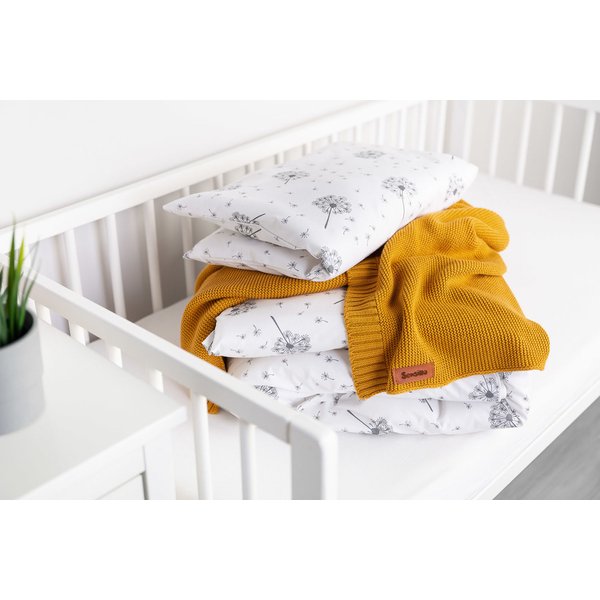 Kocyk Bambusowo-bawełniany 80x100cm Sensillo - Musztardowy