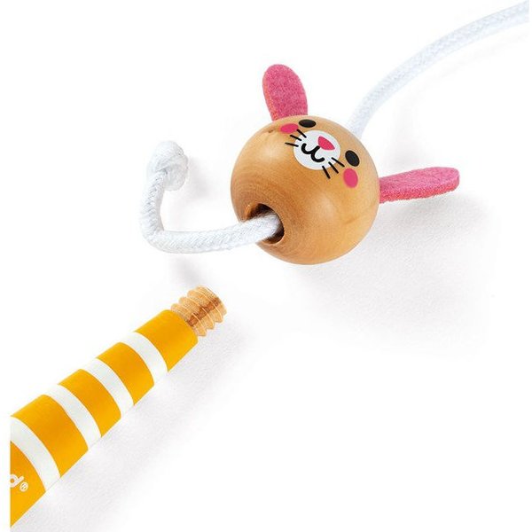 Skakanka z drewnianymi rączkami Janod - Zajączek