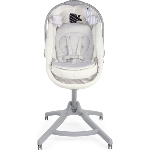 Leżaczek krzesełko Baby Hug Air 4w1 - white snow