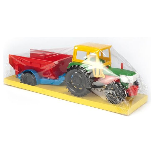 Traktor z przyczepą transportową wywrotką Color Cars Wader