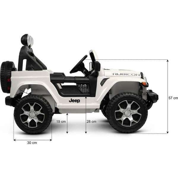 Terenowy pojazd na akumulator Jeep Rubicon Toyz by Caretero - black