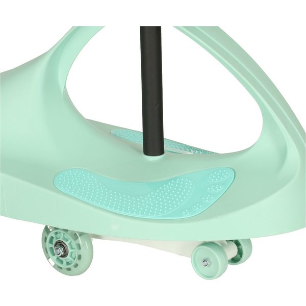 Jeździk grawitacyjny świecące koła LED - miętowy