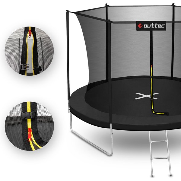 Trampolina Inside Net 312cm 10ft Outtec - black