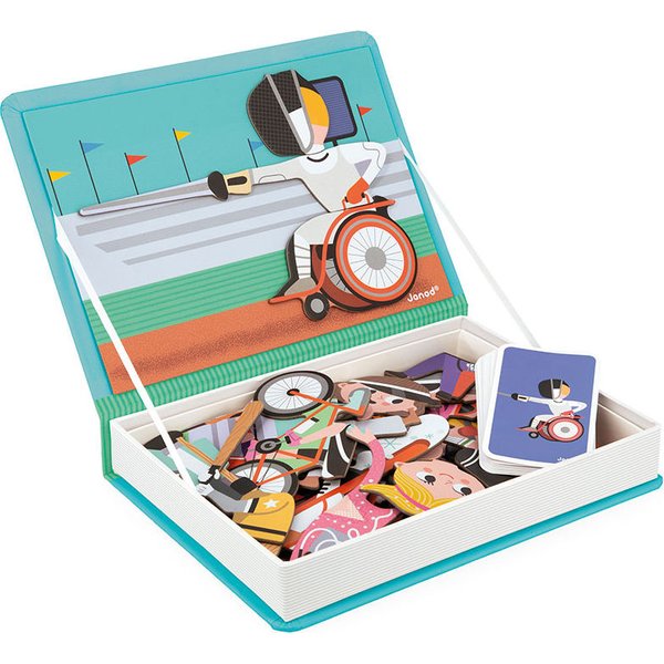 Magnetyczna układanka Magnetibook Janod - Sport