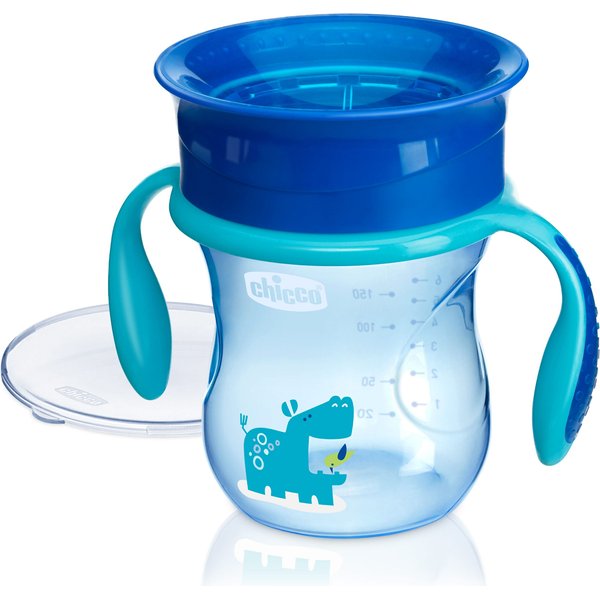 Kubek 360 do nauki picia 12m+ 200ml Chicco - chłopczyk