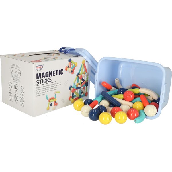 Klocki magnetyczne dla małych dzieci 64el.