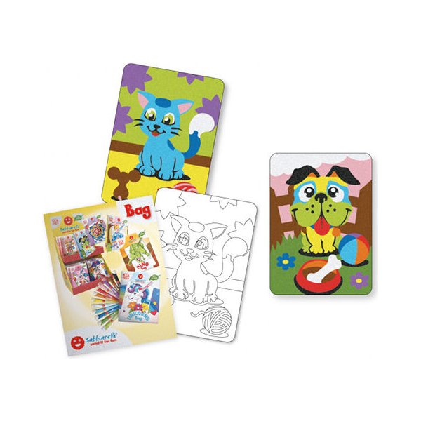Zestaw do kolorowania piaskiem Bag Sabbiarelli - Cat&Dog
