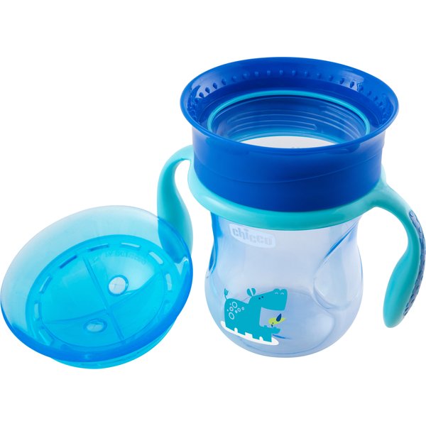 Kubek 360 do nauki picia 12m+ 200ml Chicco - chłopczyk