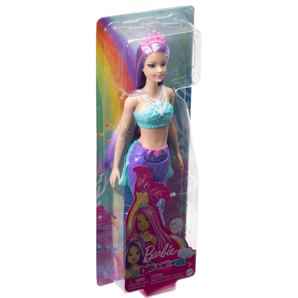 Barbie Dreamtopia Syrenka lalka podstawowa Mattel - fioletowo-niebieski