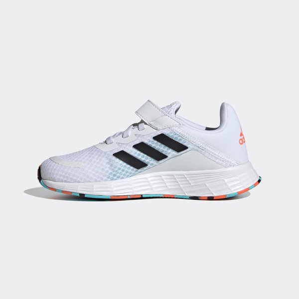 Buty dziecięce Duramo SL C Adidas - białe/niebieskie