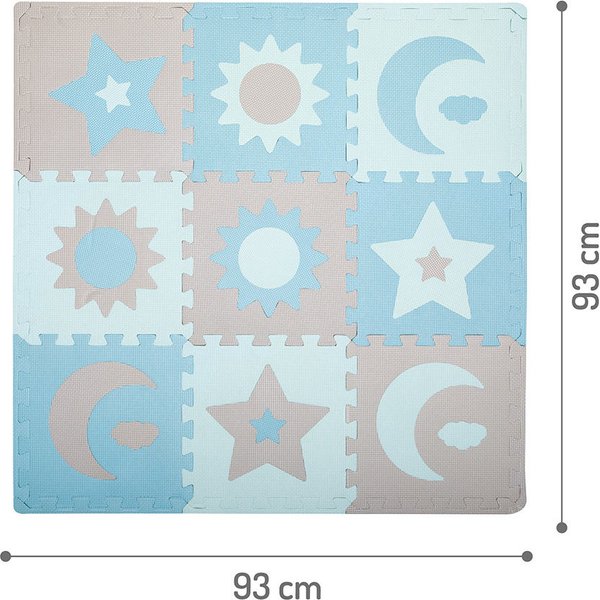 Mata, puzzle piankowe Nebe Momi - niebieski