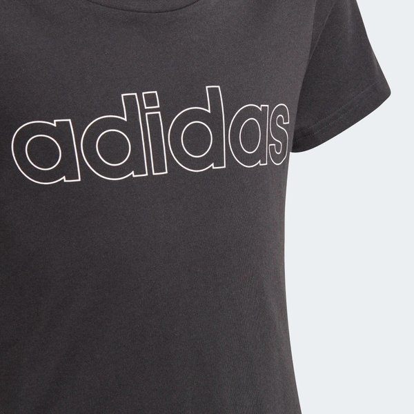 Koszulka dziewczęca Essentials Tee Adidas - czarny