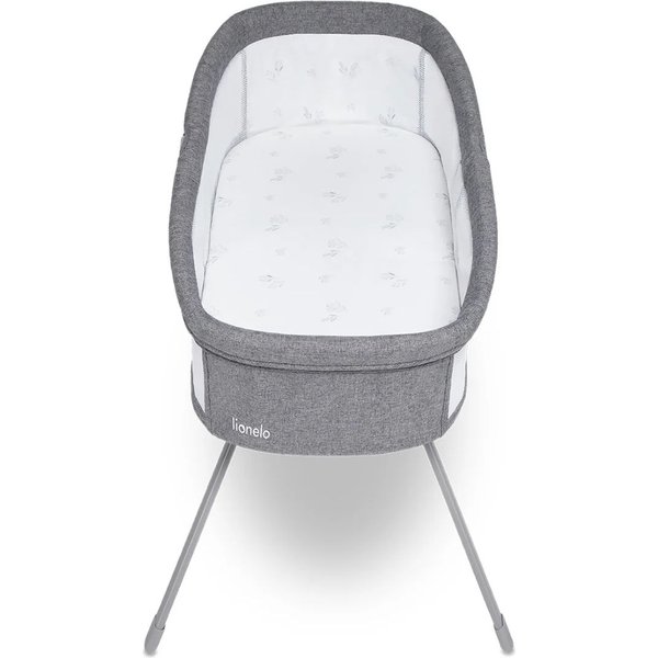 Łóżeczko turystyczne, kołyska 3w1 Malin Lionelo - grey concrete