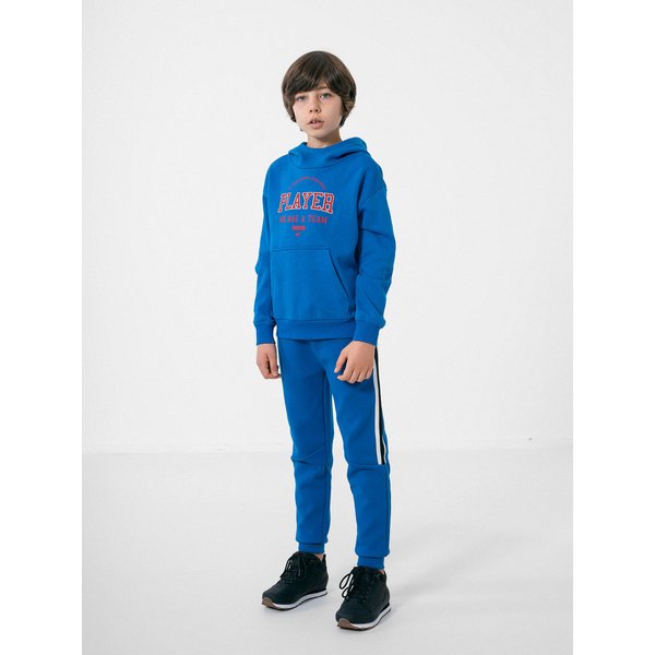 Bluza chłopięca HJZ22 JBLM006 4F - niebieski