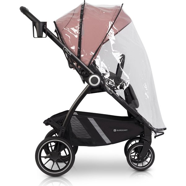 Wózek głeboko-spacerowy + torba 2w1 Euro-Cart - różowy