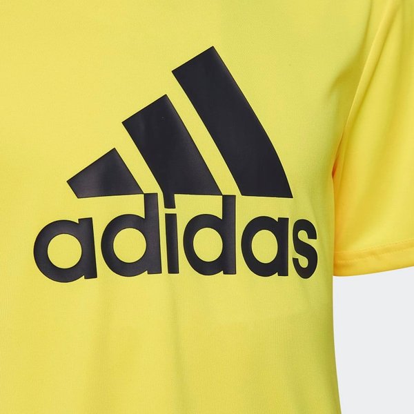 Koszulka juniorska Designed To Move Big Logo Tee Adidas - żółty