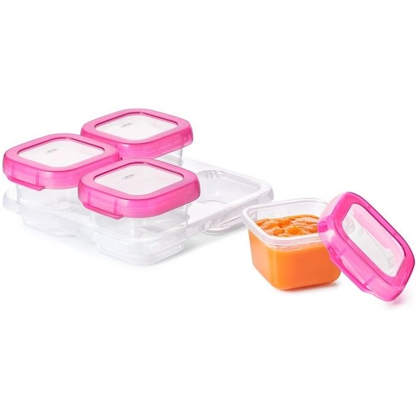 Pojemniki do zamrażania żywności 4szt Oxo - Pink