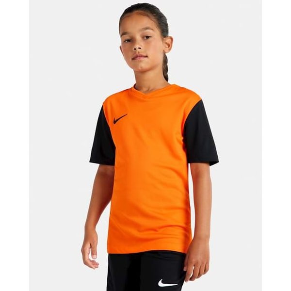 Koszulka juniorska Dri-Fit Tiempo Premier II Jersey SS Nike - czarna/biała