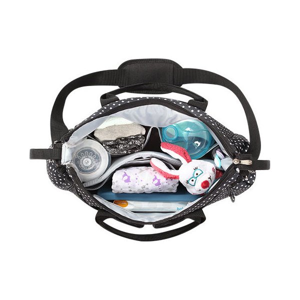 Inteligentna torba dla mamy So City BabyOno - czarno biała