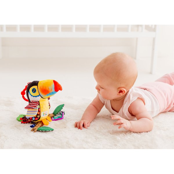 Zawieszka Tukan Iwo z gryzakiem Balibazoo - Tukan Iwo