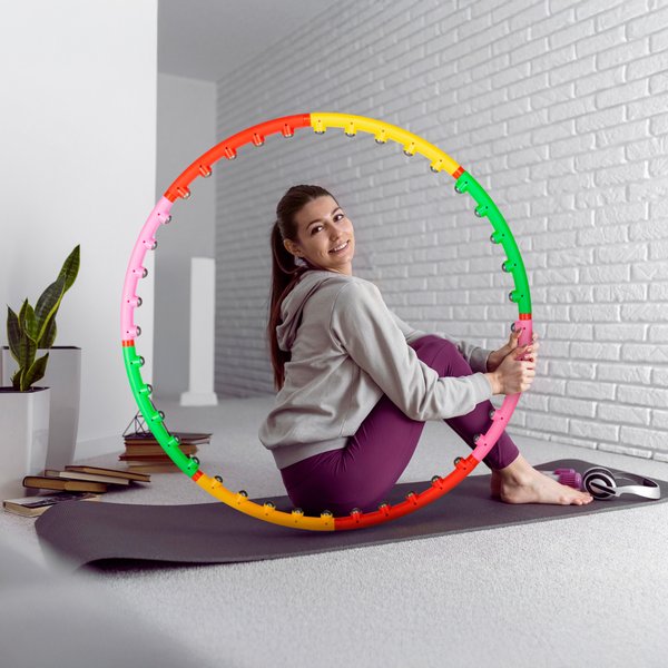 Hula hop składane z masażerem 95,5cm Gymtek