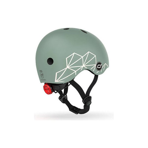 Kask dla dzieci 1-5 lat Scootandride - Green Lines