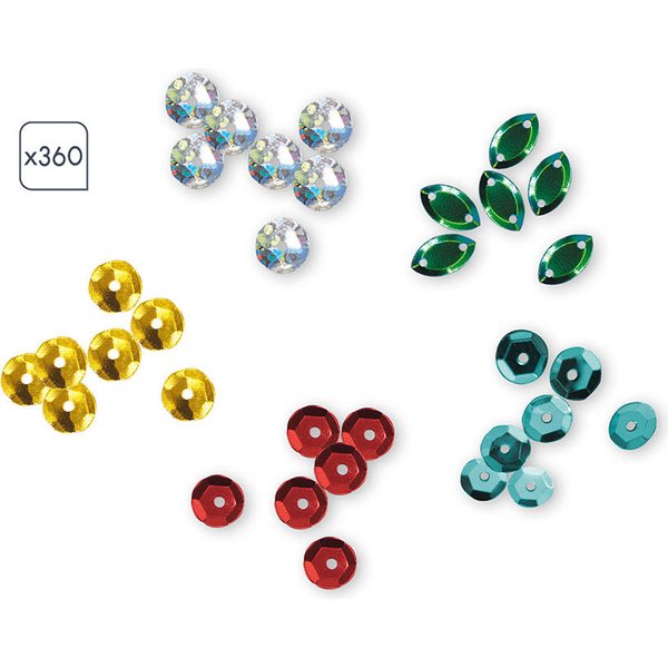 Zestaw kreatywny Cekiny Smoki Janod