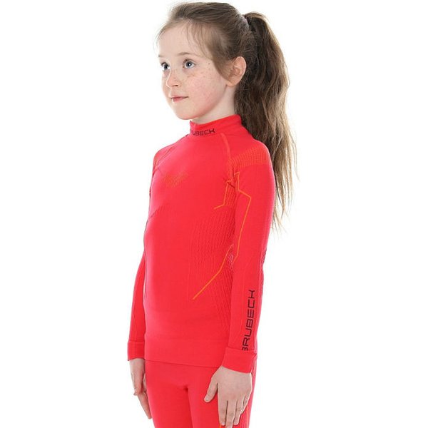 Koszulka termoaktywna dziewczęca Thermo Brubeck - malinowa