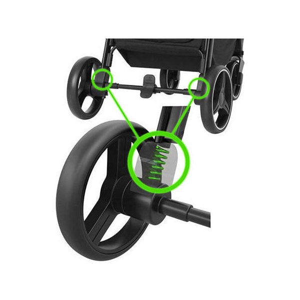 Wózek spacerowy Bravo Plus Black Chrome Carrello - Horizon Blue