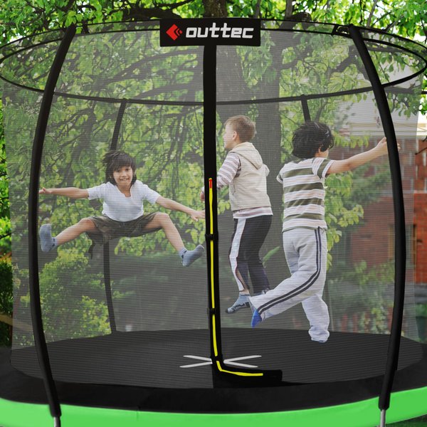 Trampolina Pumpkin 312cm 10ft Outtec - czarna/zielona