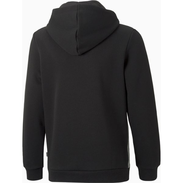 Bluza juniorska Essentials Block Hoodie Puma - czarny/szary