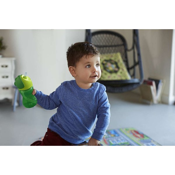 Kubek ze słomką 300ml 12m+ Avent - zielony