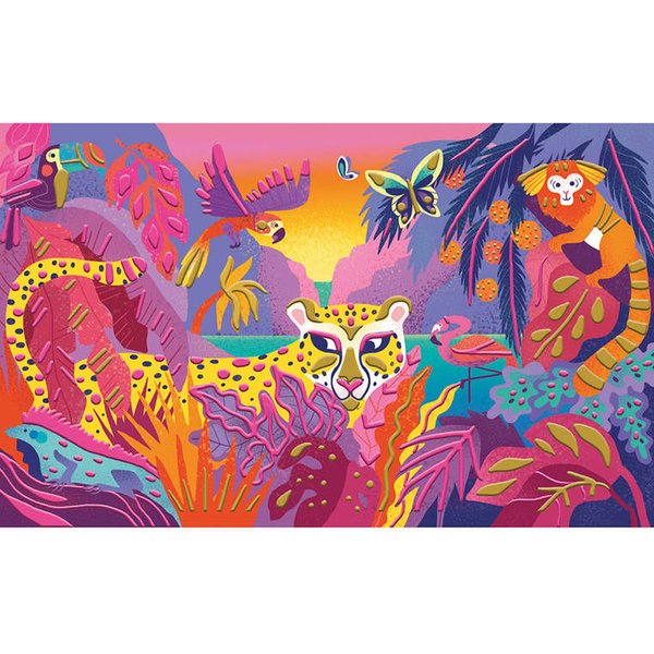 Zestaw kreatywny Malowanie farbami 3D Dżungla Janod