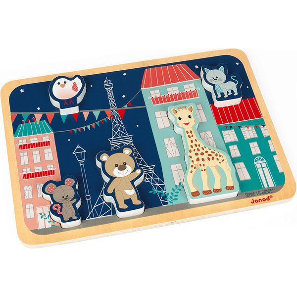 Układanka Sophie La Giraffe Chunky 5el. Janod