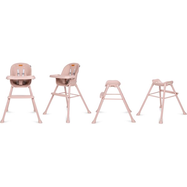 Krzesełko do karmienia Eatan 4w1 Kidwell - różowy