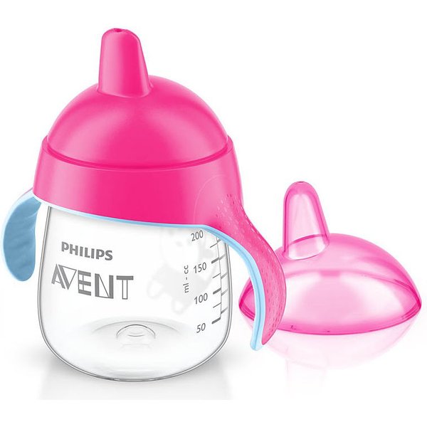Kubek niekapek Picie bez rozlewania 260ml 12m+ Avent - różowy