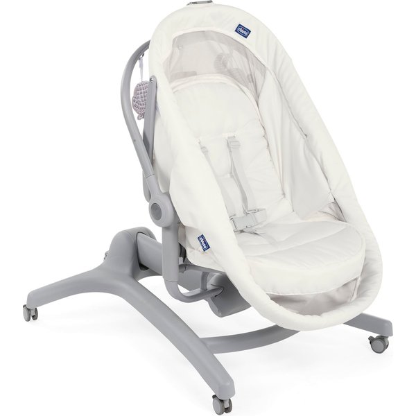 Leżaczek krzesełko Baby Hug Air 4w1 - white snow