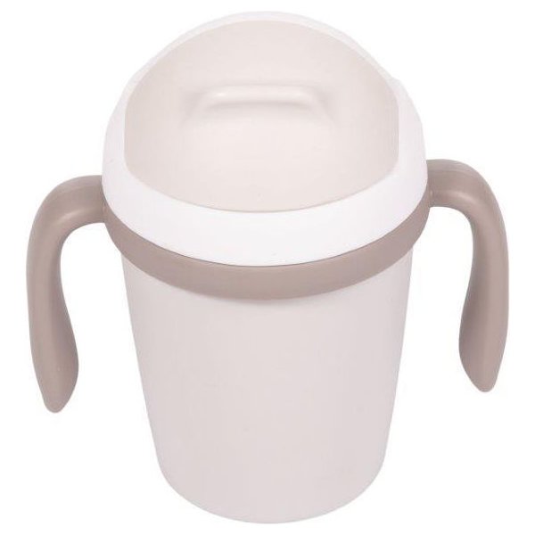 Kubek ze słomką BIOplastik Bo Jungle - grey